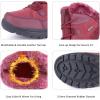 imageFANTURE Womens Waterproof MidCalf Snow Boot  Winter Thinsulate Insulation Warm Fur Lined  AntiSlip ampamp Lace Up Closure Cold Weather Boots U420WGLBY20240712Wine