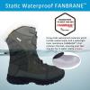 imageFANTURE Womens Waterproof MidCalf Snow Boot  Winter Thinsulate Insulation Warm Fur Lined  AntiSlip ampamp Lace Up Closure Cold Weather Boots U420WGLBY20240712Olive