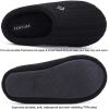 imageFANTURE nisex Mens Womens Memory Foam Slippers Comfort CottonBlend Closed Toe House Shoes Indoor ScuffU419WMT02920240606Black