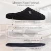 imageFANTURE nisex Mens Womens Memory Foam Slippers Comfort CottonBlend Closed Toe House Shoes Indoor ScuffU419WMT02920240606Black