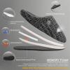 imageFANTURE nisex Mens Womens Memory Foam Slippers Comfort CottonBlend Closed Toe House Shoes Indoor ScuffU419WMT02920240606Black Gray