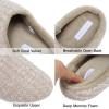 imageFANTURE nisex Mens Womens Memory Foam Slippers Comfort CottonBlend Closed Toe House Shoes Indoor ScuffU419WMT02920240606Khaki