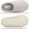 imageFANTURE nisex Mens Womens Memory Foam Slippers Comfort CottonBlend Closed Toe House Shoes Indoor ScuffU419WMT02920240606Khaki