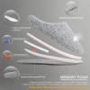 imageFANTURE nisex Mens Womens Memory Foam Slippers Comfort CottonBlend Closed Toe House Shoes Indoor ScuffU419WMT02920240606Light Gray