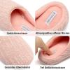 imageFANTURE nisex Mens Womens Memory Foam Slippers Comfort CottonBlend Closed Toe House Shoes Indoor ScuffU419WMT02920240606Pink