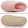 imageFANTURE nisex Mens Womens Memory Foam Slippers Comfort CottonBlend Closed Toe House Shoes Indoor ScuffU419WMT02920240606Pink