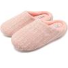 imageFANTURE nisex Mens Womens Memory Foam Slippers Comfort CottonBlend Closed Toe House Shoes Indoor ScuffU419WMT02920240606Pink
