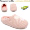 imageFANTURE nisex Mens Womens Memory Foam Slippers Comfort CottonBlend Closed Toe House Shoes Indoor ScuffU419WMT02920240606Pink