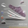 imageFANTURE nisex Mens Womens Memory Foam Slippers Comfort CottonBlend Closed Toe House Shoes Indoor ScuffU419WMT02920240606purple