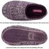 imageFANTURE nisex Mens Womens Memory Foam Slippers Comfort CottonBlend Closed Toe House Shoes Indoor ScuffU419WMT02920240606purple
