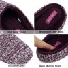 imageFANTURE nisex Mens Womens Memory Foam Slippers Comfort CottonBlend Closed Toe House Shoes Indoor ScuffU419WMT02920240606purple
