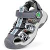imageFANTURE Kids Athletic Sandals Closed Toe Lightweight Boys Girls Outdoor Summer Sports Shoes004camogrey