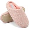 imageFANTURE nisex Mens Womens Memory Foam Slippers Comfort CottonBlend Closed Toe House Shoes Indoor ScuffU419WMT02920240606Pink