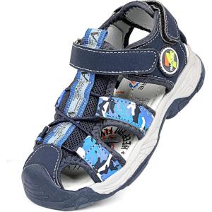 imageFANTURE Kids Athletic Sandals Closed Toe Lightweight Boys Girls Outdoor Summer Sports Shoes004navyblue