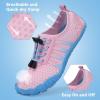 imageBoys ampamp Girls Water Shoes Lightweight Comfort Sole Easy Walking Athletic Slip on Aqua SockToddlerLittle KidBig Kid04bluepink