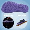 imageBoys ampamp Girls Water Shoes Lightweight Comfort Sole Easy Walking Athletic Slip on Aqua SockToddlerLittle KidBig Kid1purple