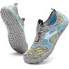 imageBoys ampamp Girls Water Shoes Lightweight Comfort Sole Easy Walking Athletic Slip on Aqua SockToddlerLittle KidBig Kid265grey
