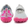 imageBoys ampamp Girls Water Shoes Lightweight Comfort Sole Easy Walking Athletic Slip on Aqua SockToddlerLittle KidBig Kid546greypink