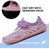 imageBoys ampamp Girls Water Shoes Lightweight Comfort Sole Easy Walking Athletic Slip on Aqua SockToddlerLittle KidBig Kid546purple