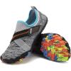 imageBoys ampamp Girls Water Shoes Lightweight Comfort Sole Easy Walking Athletic Slip on Aqua SockToddlerLittle KidBig Kid547greyblue