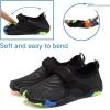 imageFANTURE Girls ampamp Boys Water Shoes Lightweight Comfort Sole Easy Walking Athletic Slip on Aqua SockToddlerLittle KidBig Kid2black