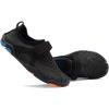 imageFANTURE Girls ampamp Boys Water Shoes Lightweight Comfort Sole Easy Walking Athletic Slip on Aqua SockToddlerLittle KidBig Kid2black