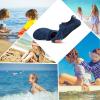 imageFANTURE Girls ampamp Boys Water Shoes Lightweight Comfort Sole Easy Walking Athletic Slip on Aqua SockToddlerLittle KidBig Kid2zblue