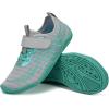 imageFANTURE Girls ampamp Boys Water Shoes Lightweight Comfort Sole Easy Walking Athletic Slip on Aqua SockToddlerLittle KidBig Kid565lgrey