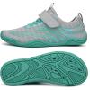 imageFANTURE Girls ampamp Boys Water Shoes Lightweight Comfort Sole Easy Walking Athletic Slip on Aqua SockToddlerLittle KidBig Kid565lgrey