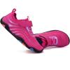 imageFANTURE Girls ampamp Boys Water Shoes Lightweight Comfort Sole Easy Walking Athletic Slip on Aqua SockToddlerLittle KidBig Kid565rose Red