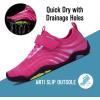 imageFANTURE Girls ampamp Boys Water Shoes Lightweight Comfort Sole Easy Walking Athletic Slip on Aqua SockToddlerLittle KidBig Kid565rose Red