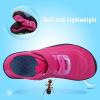 imageFANTURE Girls ampamp Boys Water Shoes Lightweight Comfort Sole Easy Walking Athletic Slip on Aqua SockToddlerLittle KidBig Kid565rose Red