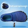imageFANTURE Girls ampamp Boys Water Shoes Lightweight Comfort Sole Easy Walking Athletic Slip on Aqua SockToddlerLittle KidBig Kid625dblue