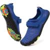 imageFANTURE Girls ampamp Boys Water Shoes Lightweight Comfort Sole Easy Walking Athletic Slip on Aqua SockToddlerLittle KidBig Kid625dblue