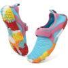 imageFANTURE Girls ampamp Boys Water Shoes Lightweight Comfort Sole Easy Walking Athletic Slip on Aqua SockToddlerLittle KidBig Kid625lblue