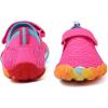 imageFANTURE Girls ampamp Boys Water Shoes Lightweight Comfort Sole Easy Walking Athletic Slip on Aqua SockToddlerLittle KidBig Kid625rosered