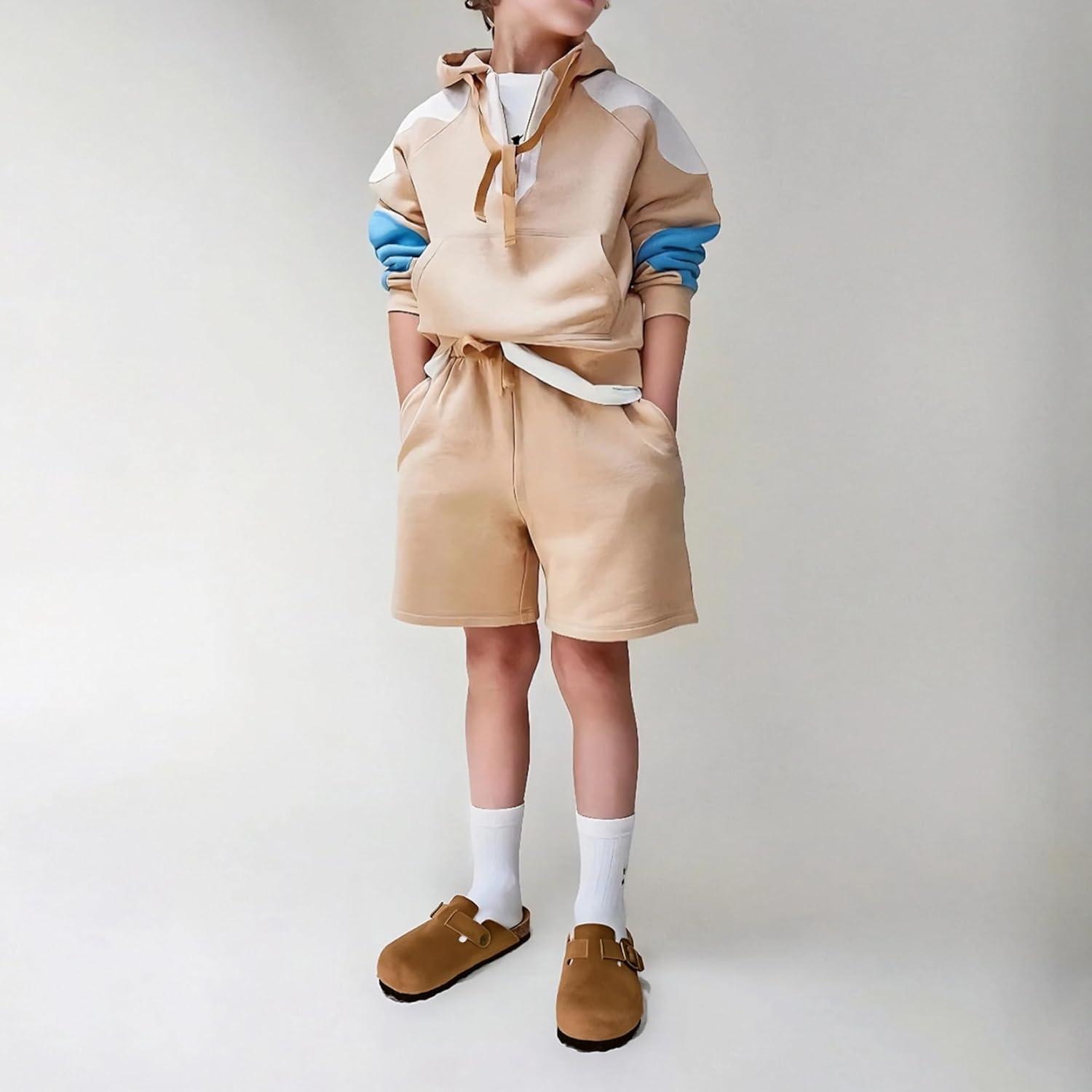 imageFANTURE Kids Genuine Suede Clogs with Cork Footbed  Adjustable Buckle Leather Sandals for Boys Girls Slip On Mules for Indoor ampamp Outdoor1032coffee