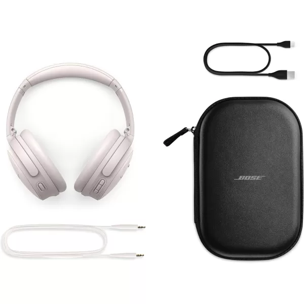 Bose QuietComfort Bluetooth Headphones Wireless Headphones Over Ear Noise Cancelling Headphones with Mic Up to 24 Hours of Battery Life Blue Dusk  Limited Edition ColorWhite