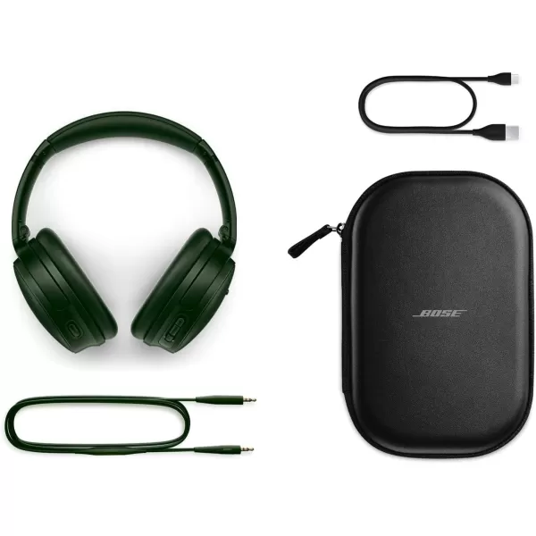 Bose QuietComfort Bluetooth Headphones Wireless Headphones Over Ear Noise Cancelling Headphones with Mic Up to 24 Hours of Battery Life Blue Dusk  Limited Edition ColorCypress Green
