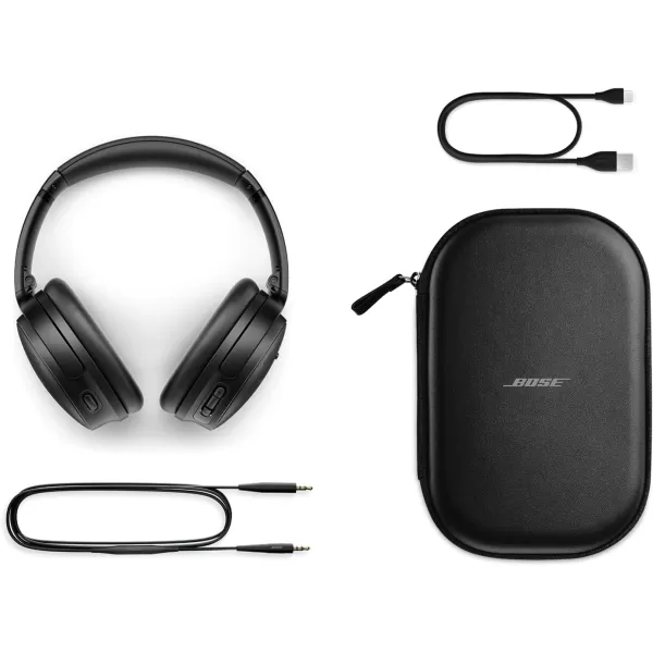 Bose QuietComfort Bluetooth Headphones Wireless Headphones Over Ear Noise Cancelling Headphones with Mic Up to 24 Hours of Battery Life Blue Dusk  Limited Edition ColorBlack