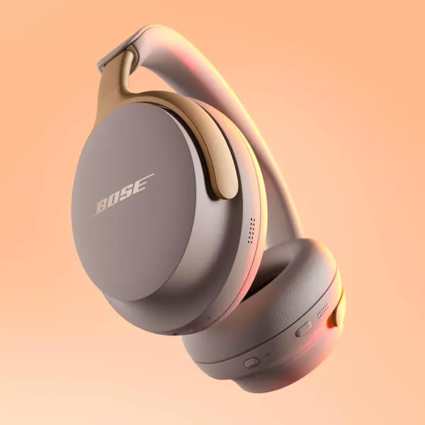 Bose QuietComfort Ultra Bluetooth Headphones Wireless Headphones with Spatial Audio Over Ear Noise Cancelling Headphones with Mic Up to 24 Hours of Battery Life Lunar Blue  Limited Edition ColorSandstone