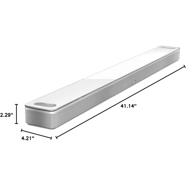 Bose Smart Ultra Soundbar Surround Sound System for TV Dolby Atmos Soundbar for TV Plus Alexa and Google Voice Control WhiteWhite