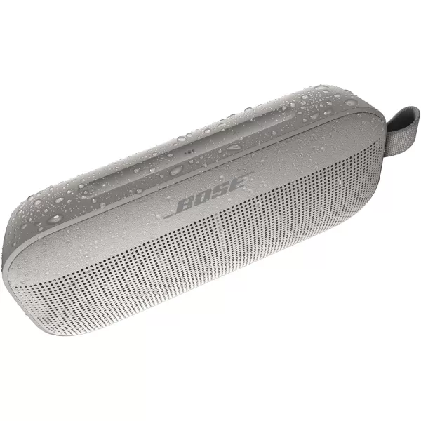 Bose SoundLink Flex Bluetooth Speaker Portable Speaker with Microphone Wireless Waterproof Speaker for Travel Outdoor and Pool Use BlackWhite Smoke