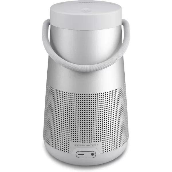 Bose SoundLink Revolve Series II Bluetooth Speaker Portable Speaker with Microphone Wireless Water Resistant Travel Speaker with 360 Degree Sound Long Lasting Battery and Handle SilverSilver Speaker