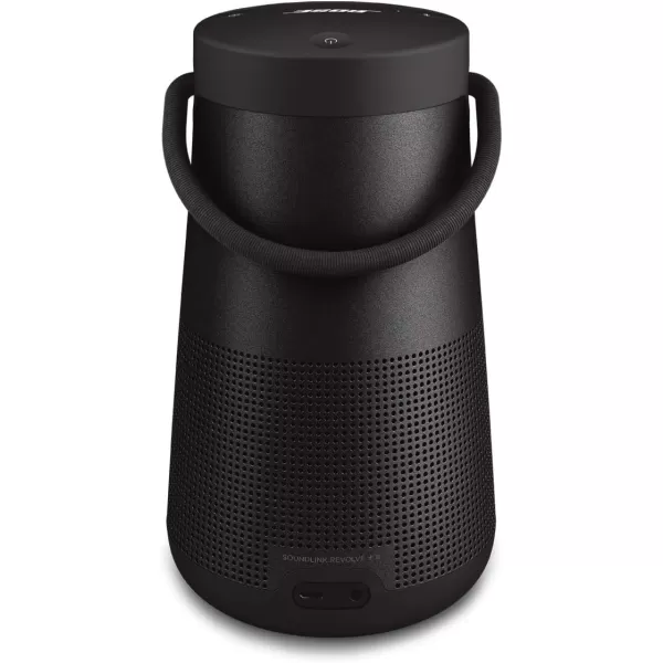 Bose SoundLink Revolve Series II Bluetooth Speaker Portable Speaker with Microphone Wireless Water Resistant Travel Speaker with 360 Degree Sound Long Lasting Battery and Handle SilverBlack Speaker