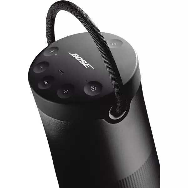 Bose SoundLink Revolve Series II Bluetooth Speaker Portable Speaker with Microphone Wireless Water Resistant Travel Speaker with 360 Degree Sound Long Lasting Battery and Handle SilverBlack Speaker