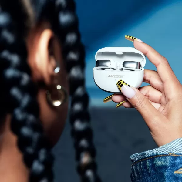 NEW Bose Ultra Open Earbuds with OpenAudio Technology Open Ear Wireless Earbuds Up to 48 Hours of Battery Life BlackWhite