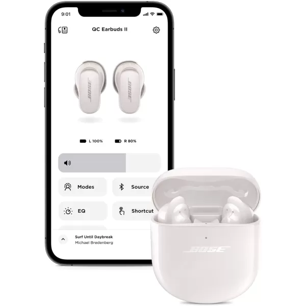 Bose QuietComfort Earbuds II Wireless Bluetooth Proprietary Active Noise Cancelling Technology InEar Headphones with Personalized Noise Cancellation amp Sound Eclipse Grey  Limited EditionSoapstone QuietComfort Earbuds II