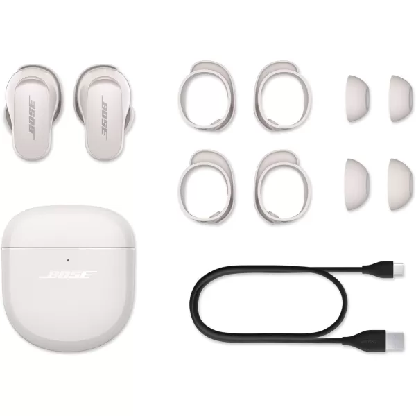 Bose QuietComfort Earbuds II Wireless Bluetooth Proprietary Active Noise Cancelling Technology InEar Headphones with Personalized Noise Cancellation amp Sound Eclipse Grey  Limited EditionSoapstone QuietComfort Earbuds II