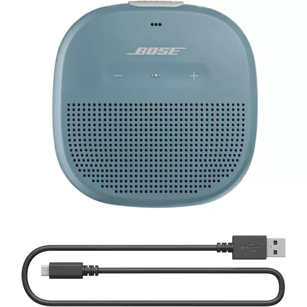 Bose SoundLink Micro Bluetooth Speaker Small Portable Waterproof Speaker with Microphone BlackBlue Speaker only